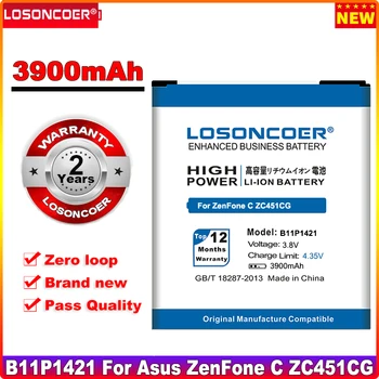 LOSONCOER 3900 мАч B11P1421 Аккумулятор для Asus ZenFone C ZC451CG Z007 Сменные литий-ионные Полимерные Аккумуляторы
