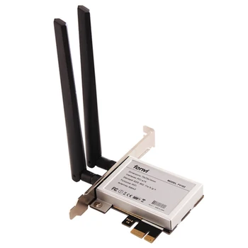 M.2 К PCI Express 1X AX210 Беспроводной адаптер Конвертер с 2x Антенной NGFF M.2 WiFi Bluetooth Карта Для Intel AX200 9260 8265