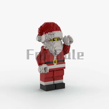 MOC-37240 Санта Клаус от DJ, кирпичный строительный блок, модель, сращенная игрушка-головоломка, детский подарок