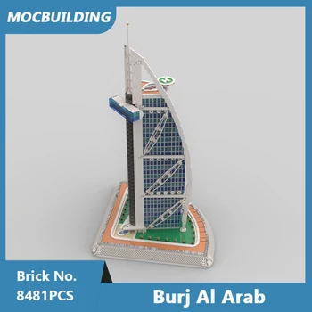 MOC Строительные Блоки Burj Al Arab Модель DIY Собранные Кирпичи Архитектурная Серия Креативные Развивающие Детские игрушки Подарки 8581 шт.