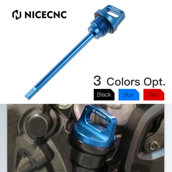 NICECNC ATV 1 шт. Щуп для моторного масла с уплотнительным кольцом Для Yamaha Banshee 350 YFZ350 1987-2006 T6 Алюминий Черный Синий Красный