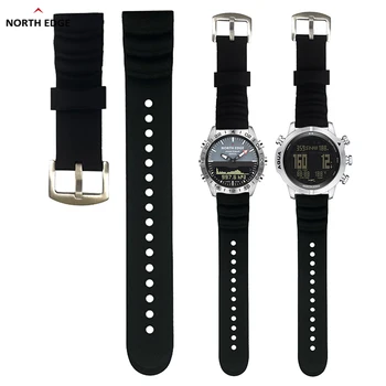 NORTH EDGE 24 мм Смарт-часы для Рыбалки и Дайвинга Силиконовый нескользящий удлинительный ремешок GAVIA AQUA Dive Длинный ремешок для часов