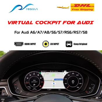 Realsun Virtual Cockpit Цифровая Приборная панель с дисплеем приборной панели с HDMI AV-входом Для Audi A6/A7/A8/S6/S7/RS6/RS7/S8