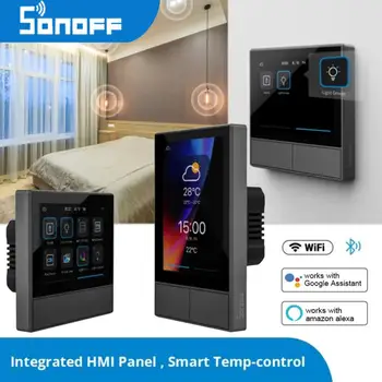 SONOFF NS Panel Smart Scene Настенный выключатель EU/US Wifi Smart Thermostat Display Switch Управление переключателем с помощью приложения Ewelink Alexa Google Home
