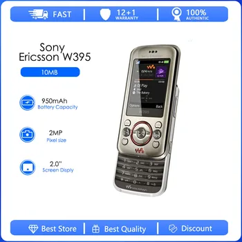 Sony Ericsson W395 Восстановленный-Оригинальный разблокированный мобильный телефон W395 2MP FM W395 Бесплатная доставка