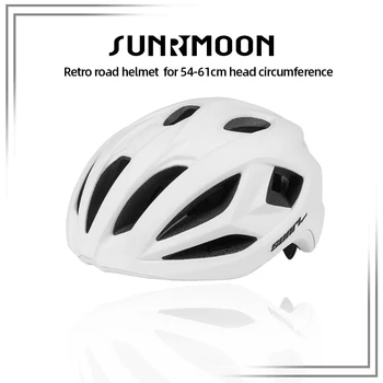 SUNRIMOON Дорожные Велосипедные Шлемы Аэродинамика Ретро Велосипедный шлем Мягкий Дезодорант с магнитной пряжкой Гоночный Велосипедный шлем Man