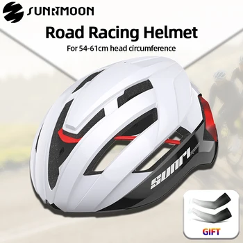 Sunrimoon Дорожный Велосипедный шлем, Легкий Интегрированный Велосипедный шлем, Дезодорант, Подкладка, Дышащие Безопасные Велосипедные Шлемы Для взрослых, Мужские