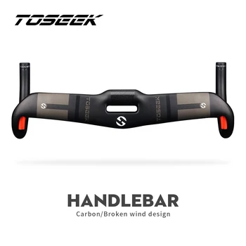 TOSEEK S5 Carbon Bike Road Drop Руль Велосипеда Дорожный Изогнутый Стержень Доступен с внутренним кабелем шириной 40/42/44 сантиметра