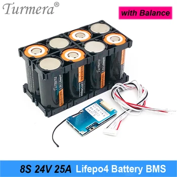 Turmera 8S 24V 29,2 V 25A Lifepo4 Батарея BMS Баланс Защищенная Плата для 18650 32650 32700 33140 Литий железо фосфатных элементов