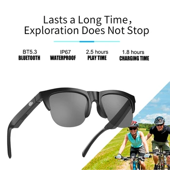 TWS Smart Gläser Drahtlose Bluetooth 5,3 Aufruf Sonnenbrille Sport HD Audio Hände-Freie Musik Anti-Blau Brillen Im Freien hot