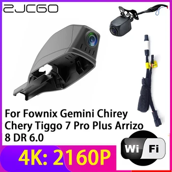 ZJCGO 4K 2160P Dash Cam DVR Камера Рекордер Wifi Ночного Видения для Fownix Gemini Chirey Chery Tiggo 7 Pro Plus Arrizo 8 DR 6.0