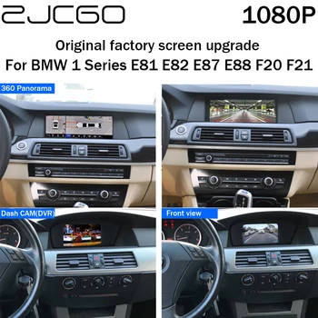 ZJCGO Заводское Обновление Экрана Автомобиля с Регистратором Переднего Заднего Вида DVR Интерфейс 360 Панорамной Камеры для BMW 5 Серии E60 E61 F07 F10 F11