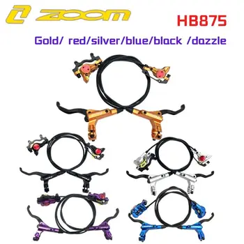 ZOOM HB875 MTB Масляный тормоз, Гидравлические Дисковые суппорты, Ротор Переднего Правого/левого заднего горного велосипеда, Комплект велосипедных деталей разных цветов