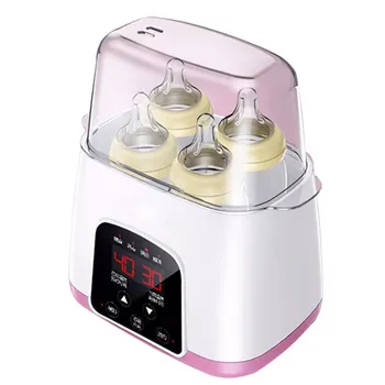 Автоматический Интеллектуальный термостат Подогреватель для бутылочек с молоком, подогреватель для детских бутылочек, стерилизатор для бутылочек, дезинфекция, светодиодный стерилизатор для молока 2 в 1