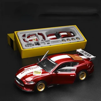 Автомобиль из сплава красного цвета, модифицированная модель сборки, украшение, гоночная детская игрушечная модель автомобиля