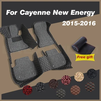Автомобильные коврики для Porsche Cayenne New Energy 2015 2016, автоматические накладки для ног, Изготовленный на заказ Ковер, Аксессуары для интерьера, Детали украшения