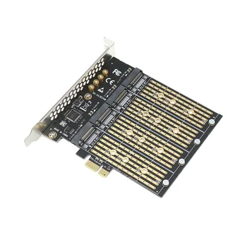 Адаптер PCIE для майнинга M2 PCI Express X1 4 Порта B Ключ M.2 NGFF SATA SSD Адаптер PCI-E Адаптер Расширения Riser Card