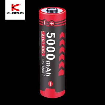 Аккумулятор для фонарика Klarus 21GT-E50 21700, непрерывный разряд 3,7 В 5000 мАч 15А, встроенная защита от короткого замыкания для XT21C, E3
