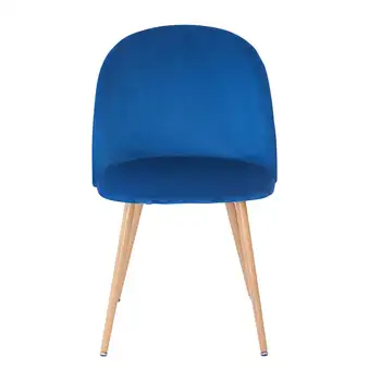 Бархатные обеденные стулья SUGIFT, современный стул с акцентом, синий