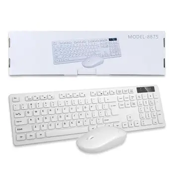 Беспроводная Bluetooth-совместимая клавиатура и мышь 2,4 g Plug-Play Водонепроницаемая клавиатура и мышь для настольного ноутбука Compact