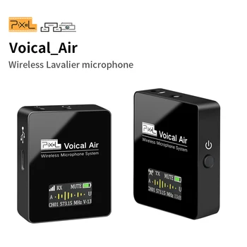 Беспроводной микрофон Pixel Voical Air Lavalier Совместим с камерами ПК, профессиональным беспроводным микрофоном для аудио-видеосъемки