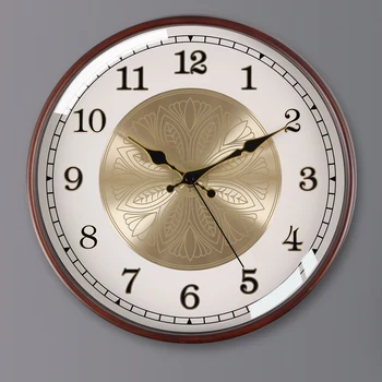 Бесшумные Настенные часы, Минималистичные Кварцевые Круглые Большие Деревянные Настенные часы, Современный дизайн, Роскошное Настенное украшение Relogio Digital Parede