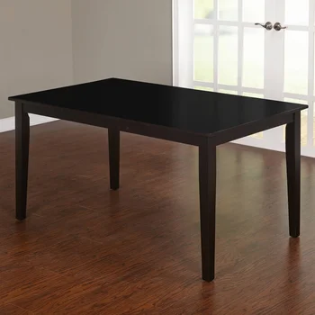 Большой современный обеденный стол в фермерском стиле, черный