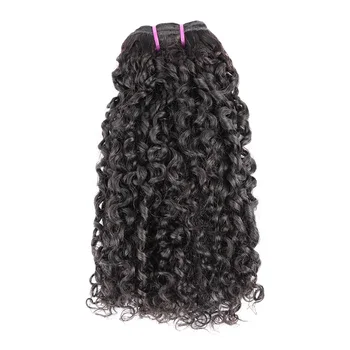 Бразильские 12A Маленькие Спирали Вьющиеся Пучки Необработанных Кудрявых Человеческих Волос Pixie Luxury Curly Weave Only Virgin Hair Extension