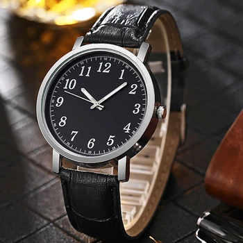 Британские классические ретро-часы, Модные Простые кожаные часы Для Пары, подарок на Годовщину, Высококачественные Кожаные Модные Аксессуары