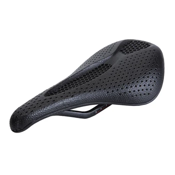 Велосипедное Седло с 3D Принтом, Углеродное волокно, Подушка для Горного Шоссейного Велосипеда, Уютная Сотовая подушка 3D-1