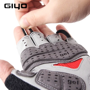 Велосипедные перчатки GIYO, уличные перчатки на полпальца Для Мужчин И женщин, Дополнительная гелевая прокладка, дышащие MTB шоссейные перчатки для верховой езды, Велосипедные перчатки DH