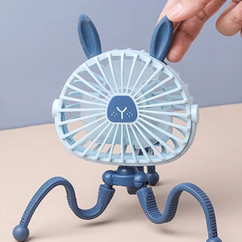Вентилятор с USB-зарядкой, вентилятор для детской коляски, вентилятор для кровати, немой выдвижной вентилятор с регулируемым зажимом, портативный мини-вентилятор Octopus, Настольный вентилятор для офиса