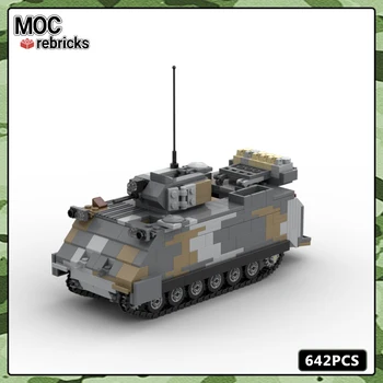 Военная серия M113 AS4 Бронетранспортер MOC Кирпичи Строительный блок DIY Набор моделей Игрушки для мальчиков Подарок на День рождения