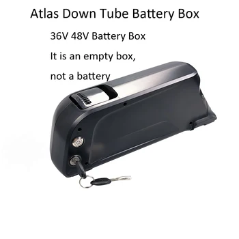 Выдвижная батарейная коробка Atlas Down Tube 36V 48V Пустой батарейный отсек 52шт 18650 с держателем ячейки