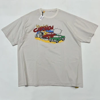 Высококачественная футболка с принтом классических автомобилей GD, мужская женская винтажная футболка оверсайз, мужская футболка из 100% хлопка