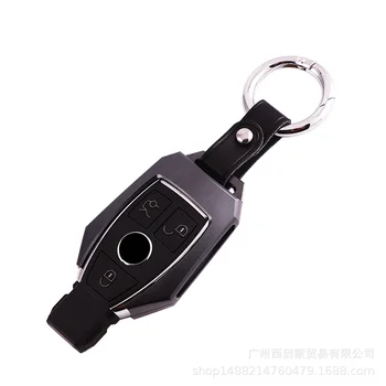 Высококачественный Металлический чехол для ключей из алюминиевого сплава и брелок для ключей Защитный чехол для Mercedes Benz