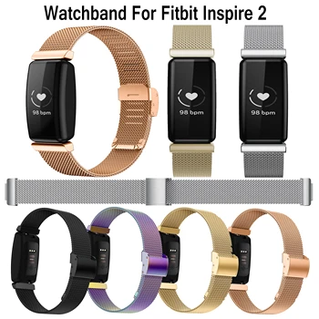 Высококачественный ремешок с миланской петлей для смарт-часов Fitbit Inspire 2, сменный ремешок, новый браслет для аксессуаров Inspire 2