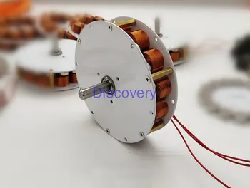Гарантия качества Генератор с мини-дисковым железным сердечником мощностью 50 Вт, сильномагнитный низкоскоростной многополюсный трехфазный генератор переменного тока