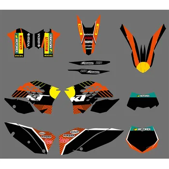 Год выпуска мотоцикла 2008 2009 2010 2011 Графические наклейки Наклейка для KTM Dirtbike Dirt Pit Bike Комплект для упаковки