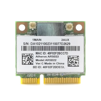 Двухдиапазонный 2,4 + 5G 300M 802.11A/B/G/N Wifi беспроводная половина мини-карты PCI-E P9JB