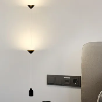 Дизайнерские светодиодные подвесные светильники Post Modern, Угловая подвесная лампа, Прикроватная Тумбочка, Подвесная лампа Nordic Droplight, Мраморные светодиодные светильники