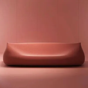Дизайнерский итальянский диван очень простой, супер мягкая посадка, уникальная форма, мягкая сумка из бархата ягненка, креативный изогнутый диван