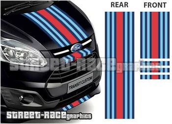 Для 1 комплекта Ford Martini OTT003 Transit Пользовательские гоночные полосы виниловые графические наклейки