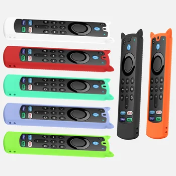 Для Amazon Alexa Voice Remote (3-го поколения) Fire 4K TV Stick Силиконовый чехол Защитный противоскользящий чехол для пульта дистанционного управления