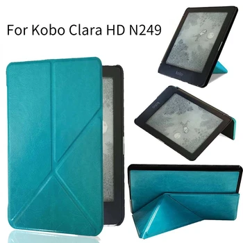 Для Kobo Clara HD E-book Reader Кожаный чехол N249 Transformer Магнитный защитный чехол, легкий Роскошный, ультратонкий и поддерживающий