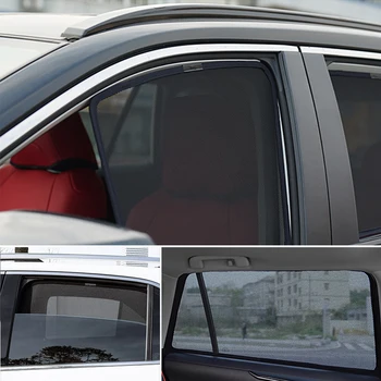 Для Peugeot 4008 2012-2017, магнитный автомобильный солнцезащитный козырек, сетчатая рамка на Лобовое стекло, занавеска на заднее боковое окно, солнцезащитный козырек