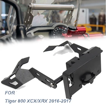 Для Tiger 800 XCX XRX XC XR 2015 2016 2017 Передняя Подставка Для Телефона Держатель Смартфона GPS Навигационная Пластина Кронштейн Мотоцикла