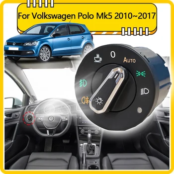Для Volkswagen VW Polo Mk5 6R 6C 61 Vento Vivo 2010 ~ 2017 Автоматический переключатель фар Обновление автоматического освещения Автомобильные Аксессуары Тюнинг