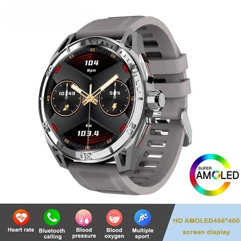для Xiaomi 1,43-дюймовые AMOLED Смарт-часы для Мужчин, Водонепроницаемые Спортивные Фитнес-GPS, Bluetooth-вызов, NFC, Умные Часы Для Huawei IOS 2023