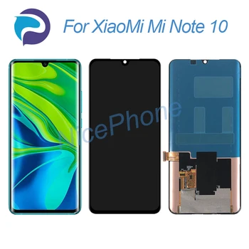 Для XiaoMi Mi Note 10 ЖК-дисплей с Сенсорным экраном, Дигитайзер в Сборе, Замена 6,47